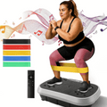 Vibration Plate Exercise Machine 120 Speed Levels – 5 Resistance Bands, LCD Display, Remote Control, 3 Workout Programs