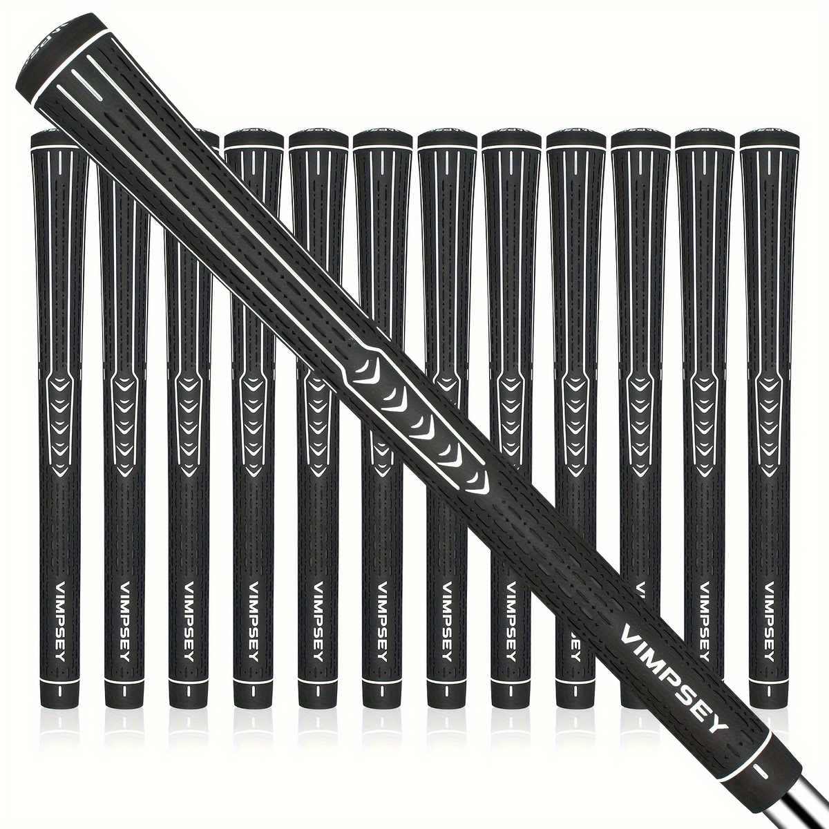 13-Piece Golf Grip Set Standard & Midsize – Rubber Non-Slip Golf Club Grips for Men Women, All Weather Control