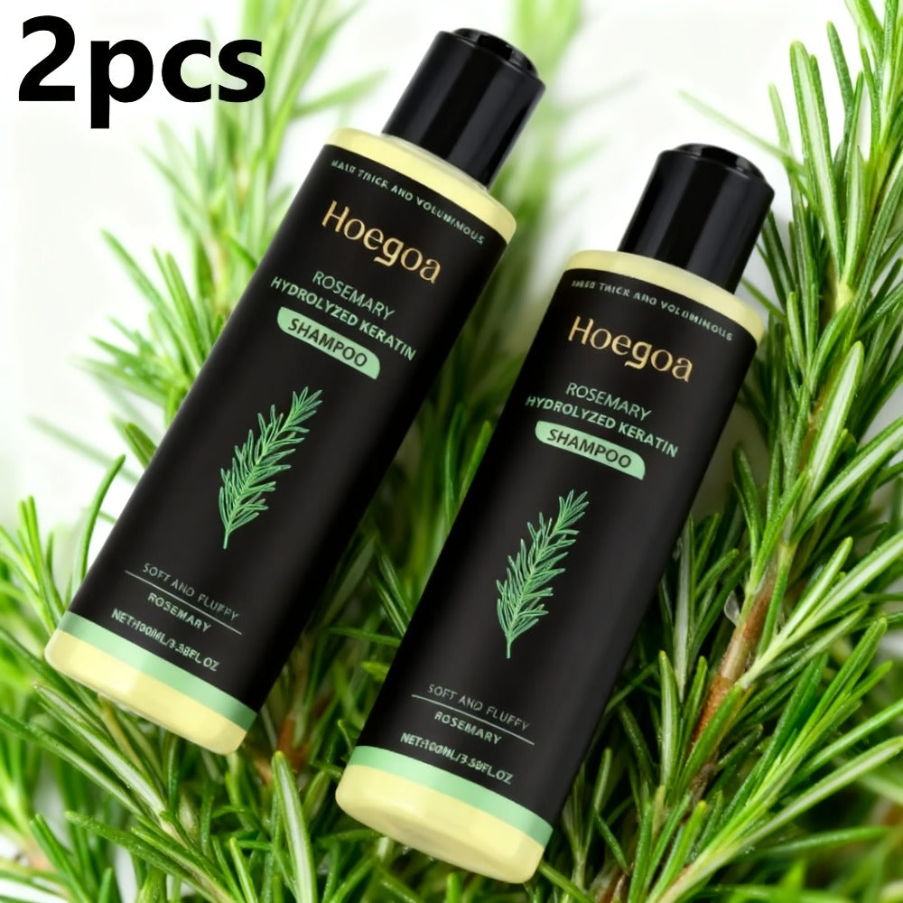 Rosemary Shampoo 2 Pack for Women & Men, Deep Cleansing Strengthening Hair Care with Rosemary Extract