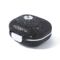 Seven-Compartment Travel Pill Organizer in Nine Square or Oblong Rhinestone Color Checkouts