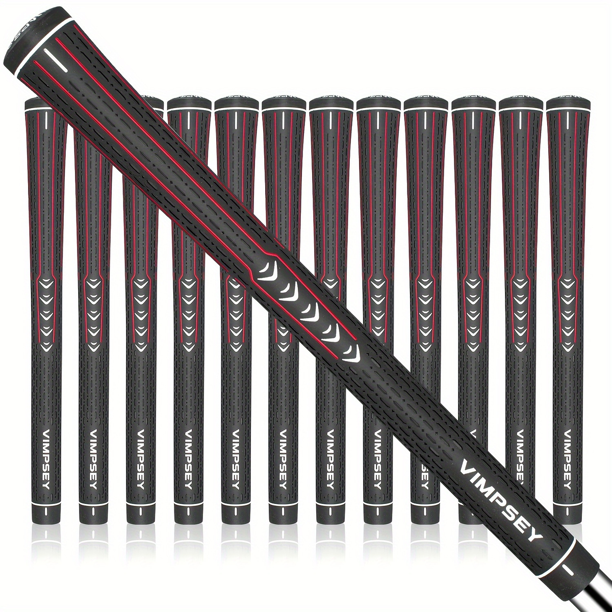 13-Piece Golf Grip Set Standard & Midsize – Rubber Non-Slip Golf Club Grips for Men Women, All Weather Control