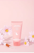Hydrolyzed Collagen Night Mask with Brush – Niacinamide Hyaluronic Acid Vitamin C Korean Skincare Sleeping Mask for Elasticity Deep Moisture