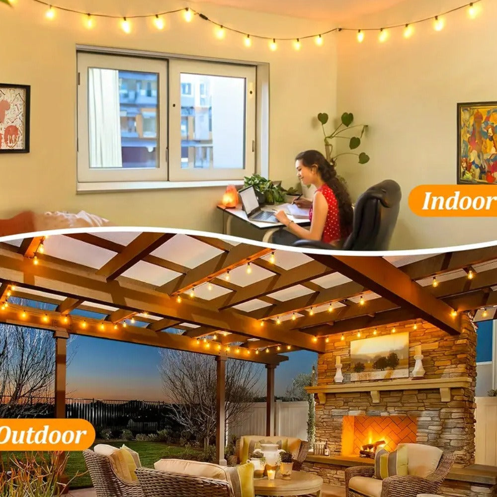 Patio String Lights 100FT ST38 Edison Bulbs Shatterproof for an Everyday Personal Care Routine