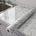 Marble Peel and Stick Wallpaper Roll – Oil-Proof Self-Adhesive Wall Contact Paper for Kitchen Backsplash Bathroom Countertop
