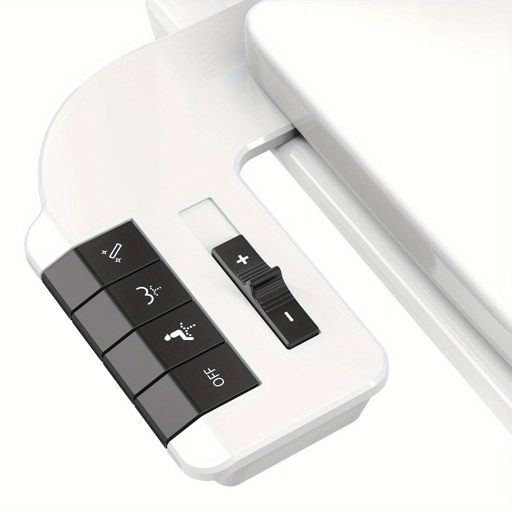 Ultra-Slim Non-Electric Bidet Attachment for Toilet, Self-Cleaning Dual Retractable Nozzles, Adjustable Water Pressure, Fresh Water Sprayer