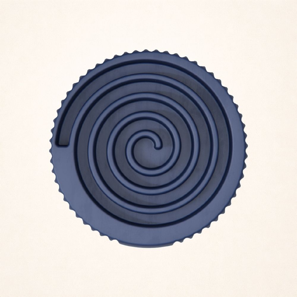 Refillable Swirl Dog Enrichment Toy XXL |UP TO 140+ LB DOGS / Navy