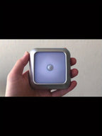 Four-Piece 8cm Square Battery Night Light Set with Motion Sensors and Cool-Light Checkout for Hallways