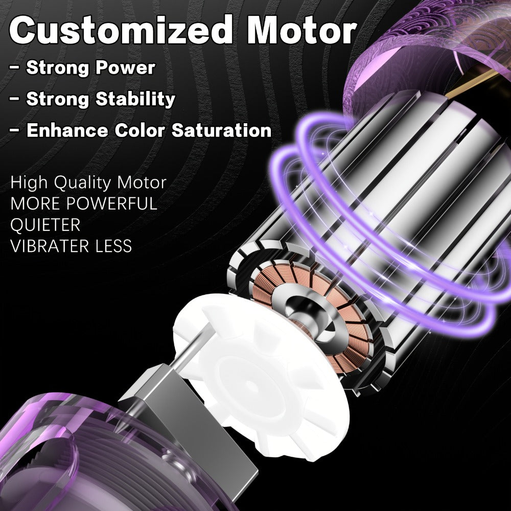 Tattoo Machine Kit POSEIDON TK039 Cordless Rotary Pen with LED Display, 20 Cartridges, 10 Inks and Practice Supplies