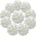 Artificial Hydrangea Flowers with Stems 60 Pack – Fake Hydrangea Flower Heads for Wedding Centerpieces, Bouquets, DIY Home Decor