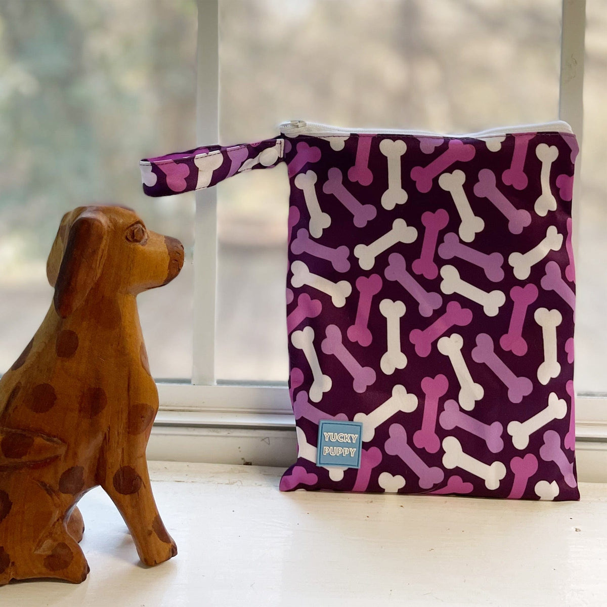 Dog Waste Bag Carrying Pouch Pink-Purple - EXTRA LARGE