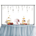 Table Balloon Arch Stand with Clamps & Adjustable Rod – Metal Backdrop Frame Kit for Wedding, Birthday, Baby Shower, Halloween