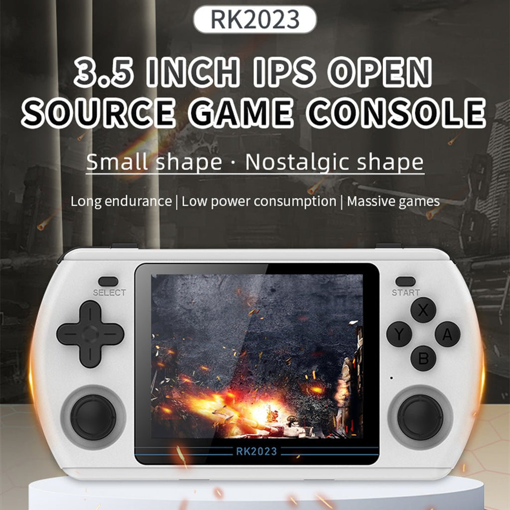 Handheld Game Console Powkiddy RK2023 with 3.5-Inch IPS, 640x480 resolution, 16GB+64GB or 16GB+128GB Options, 3500mAh Battery, Linux
