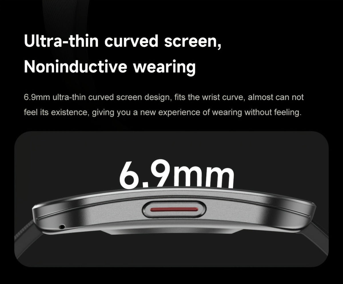 Smartwatch with 1.85-Inch Curved Touchscreen, Calling, Camera and Music Controls in Four Options