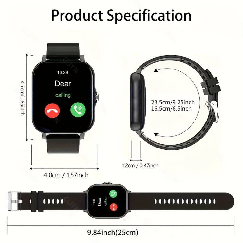 Smartwatch 1.83 Inch with Navigation, Calling, Multi-Sport Modes and Dual TPU Straps for Outdoors