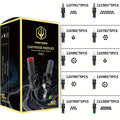 Tattoo Cartridge Needles with POSEIDON V5 Label, 50-Piece Mixed or Round Liner Pack Options