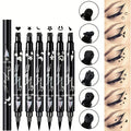 Waterproof Eyeliner Pen Set 6pcs Double-Ended Liquid Eyeliner Kit, Smudge-Proof, Oil-Proof, Precision Eye Liner Pencil for Women