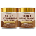 Face Cream 10-in-1 Moisturizing Formula in a Two-Jar Set with Refreshing Non-Greasy Texture for Daily Use