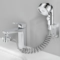 Faucet Extender Pull-Out Retractable Showerhead for Washbasin - Hot & Cold Compatible Hair Washing Sink Sprayer