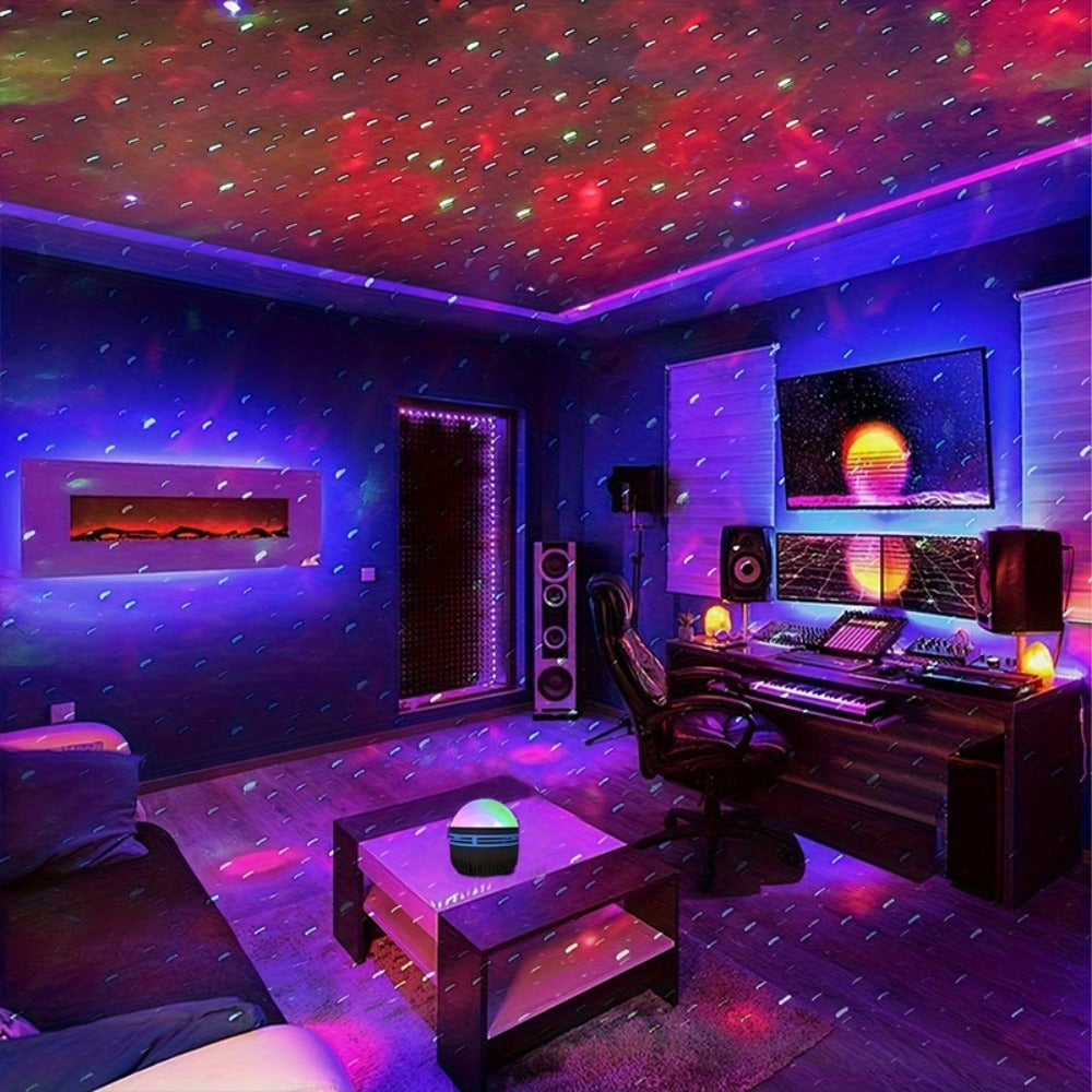 Star Projector Galaxy Night Light with Remote, Aurora Borealis LED Starry Sky Projector, 7 Lighting Effects for Bedroom