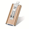 USB Flash Drive 4-in-1 USB 3.0 OTG Photo Drive with 128GB or 256GB Capacity, Four Connectors and Four Colors