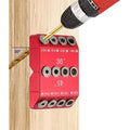 Multi-Angle Drill Guide Jig 30 45 90 Degree All-Metal for Cable Railing Lag Screw Installation Deck Stair Handrail Post Hole Drilling