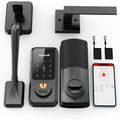 Smart Door Lock Hornbill Keypad Deadbolt and Handle Set with Bluetooth App Keyfob and Alexa Control