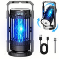 Rechargeable Lantern Bug Zapper with Blue Grid Light, Swivel Base, USB-C Cable and Cleaning Brush