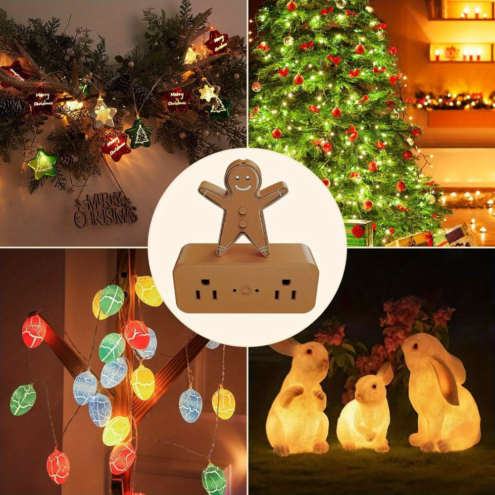 Christmas Tree Remote Control Socket with Built-in Music Function for an Everyday Personal Care Routine