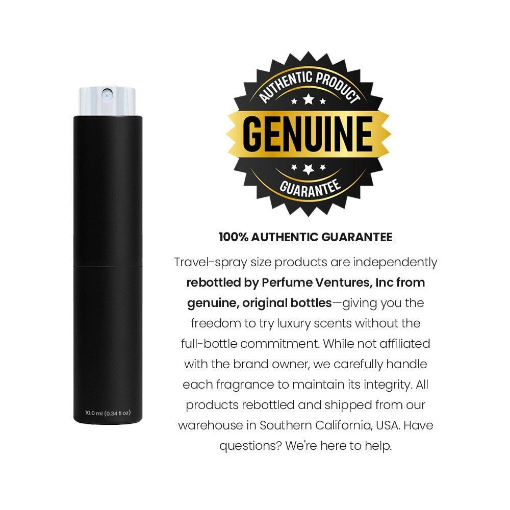 Sauvage EDP Men's Travel Spray 10ml Decant - Ambery Bergamot Ambroxan Cologne - Portable for Bath Time, Home Spa and Personal Care