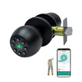 Matte Black Smart Door Knob Lock with Fingerprint & Keypad, App Control, Auto Lock for an Everyday Personal Care Routine
