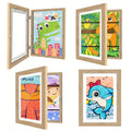 Kids Artwork Frame Front Opening Changeable 8.5x11 Children Art Display Picture Frame Holds for Entryways, Bedrooms and Living Spaces