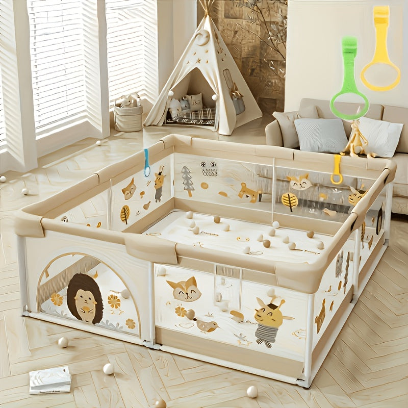 Baby Playpen with Non-Slip Base for Practical Everyday Home Use in Kids' Room