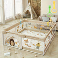 Baby Playpen with Gate Indoor Outdoor Children Activity Center Non-Slip Base Large Play shown in the main product view