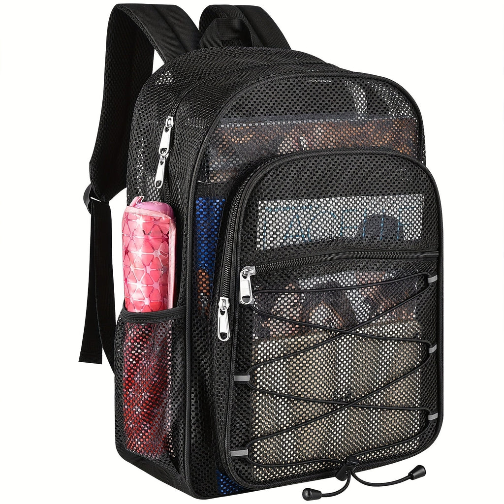 Backpack with 20L Breathable Mesh, Front Zip Pocket, Side Bottle Holders and 2 Colors for Gym and Travel