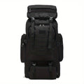 Backpack with 80L Capacity, Shoe Compartment, MOLLE Webbing and 7 Solid or Camouflage Colors