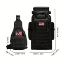 Backpack Convertible Sling Rucksack with Drawstring Closure, MOLLE Webbing and 2 Classic Colors