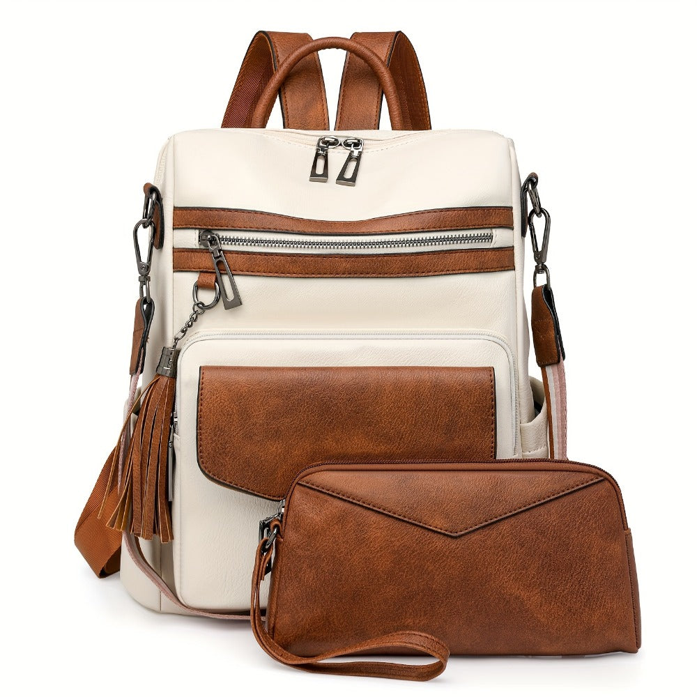 Backpack for Women – 9 Colors, Convertible, Large Capacity, for Travel & Work – detail view 11