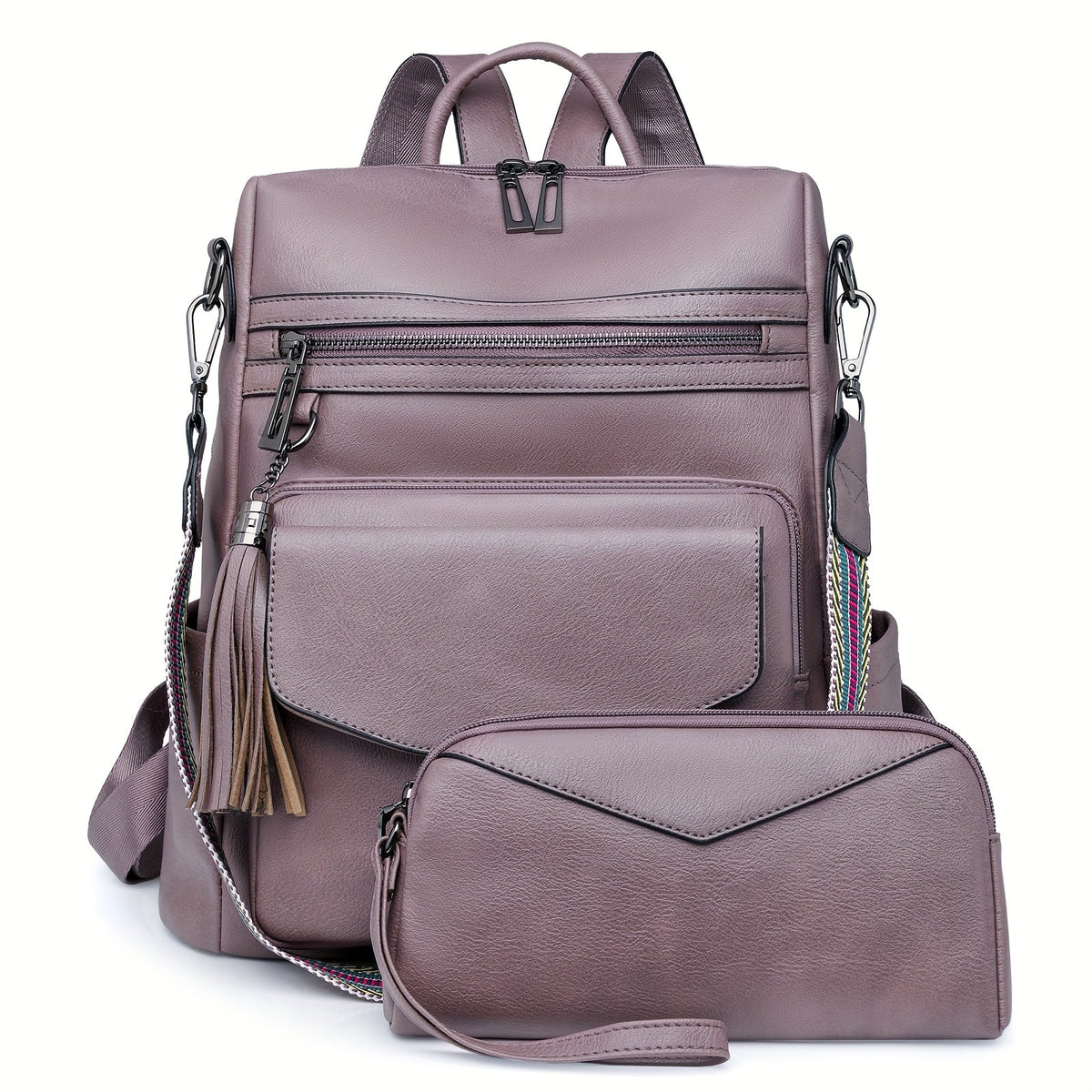 Backpack for Women – 9 Colors, Convertible, Large Capacity, for Travel & Work – detail view 6
