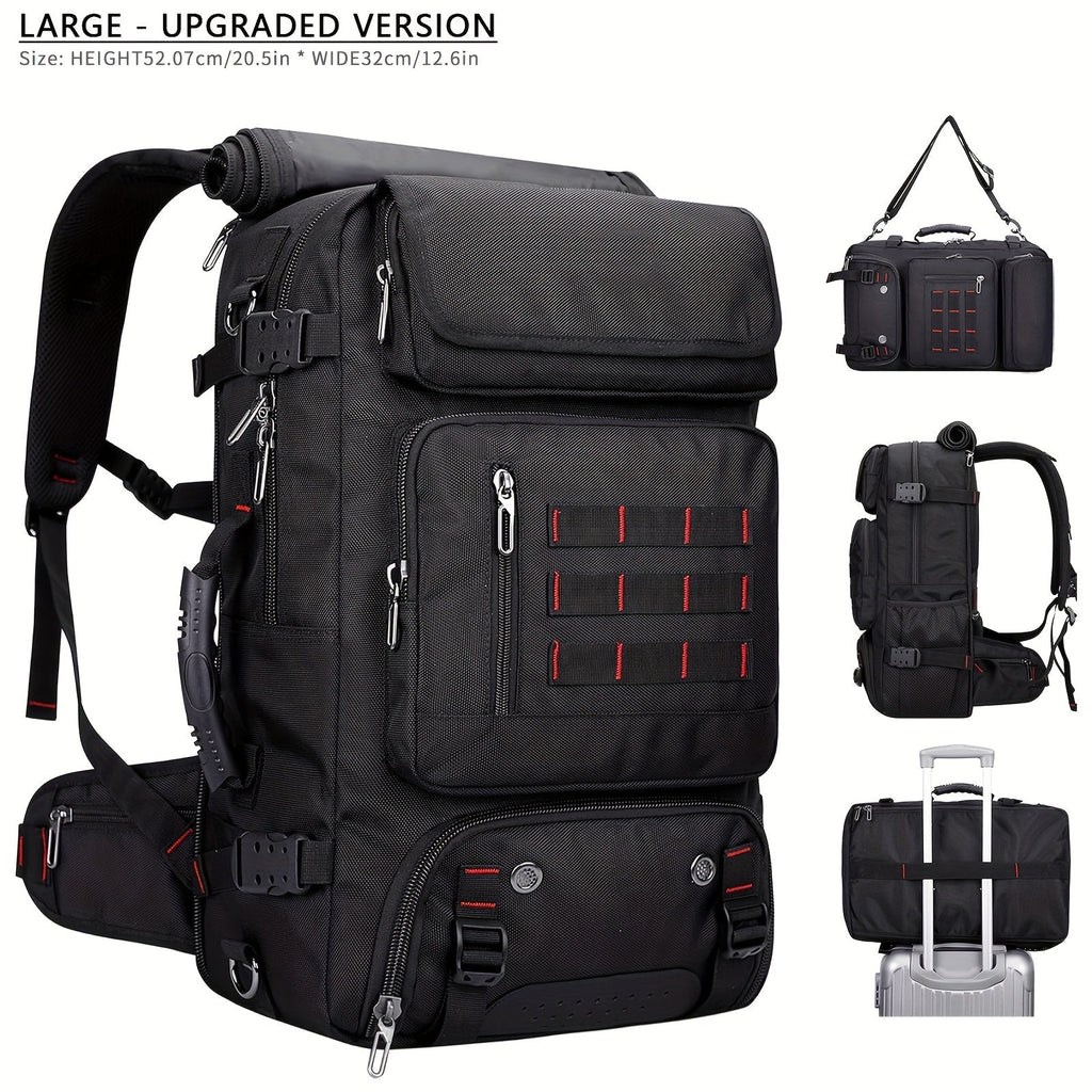 Backpack with 3-Way Carry, Shoe Pocket, Anti-Theft Storage, Trolley Sleeve and 9 Size-Color Options