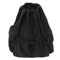 Backpack with Foldable Drawstring Design, Large Market Storage, Side Pockets and 2 Colors for Shopping and Travel