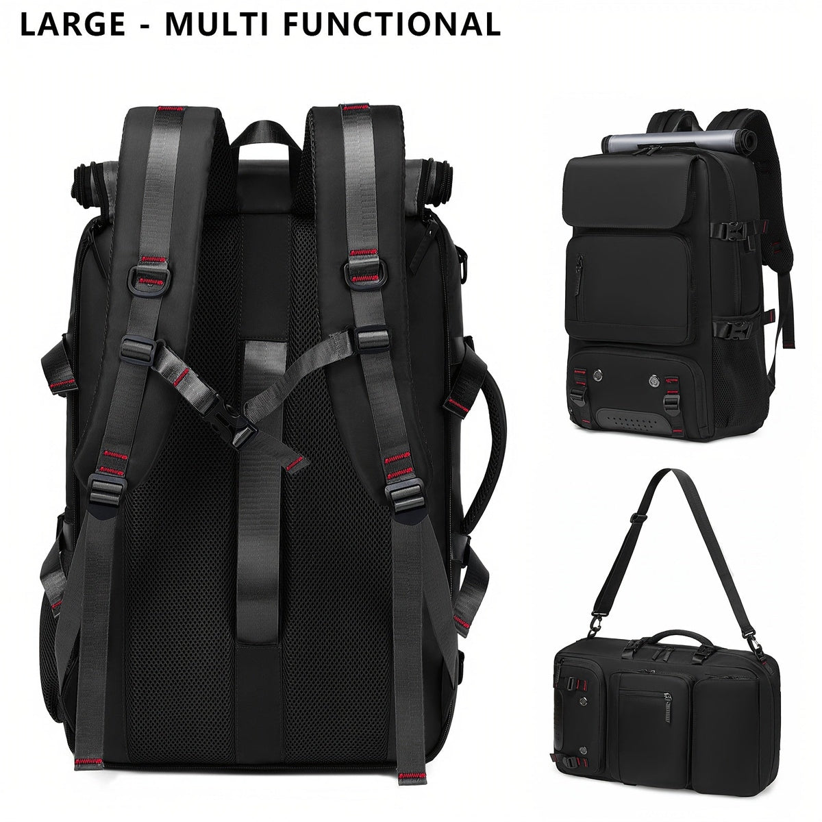 Backpack for Women – Multi-Pocket, for Travel & Work – front view - product view 19