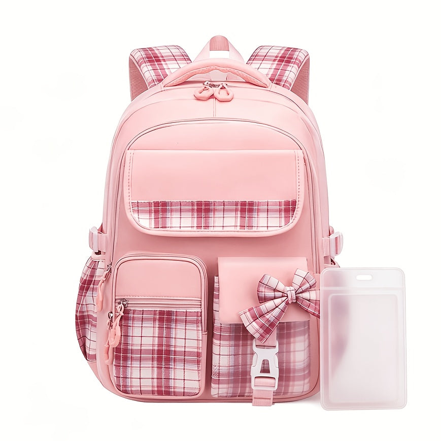 Backpack with 8 Card Sleeves, Layered Multi-Pocket Storage, Pressure-Relief Back and 2 Colors