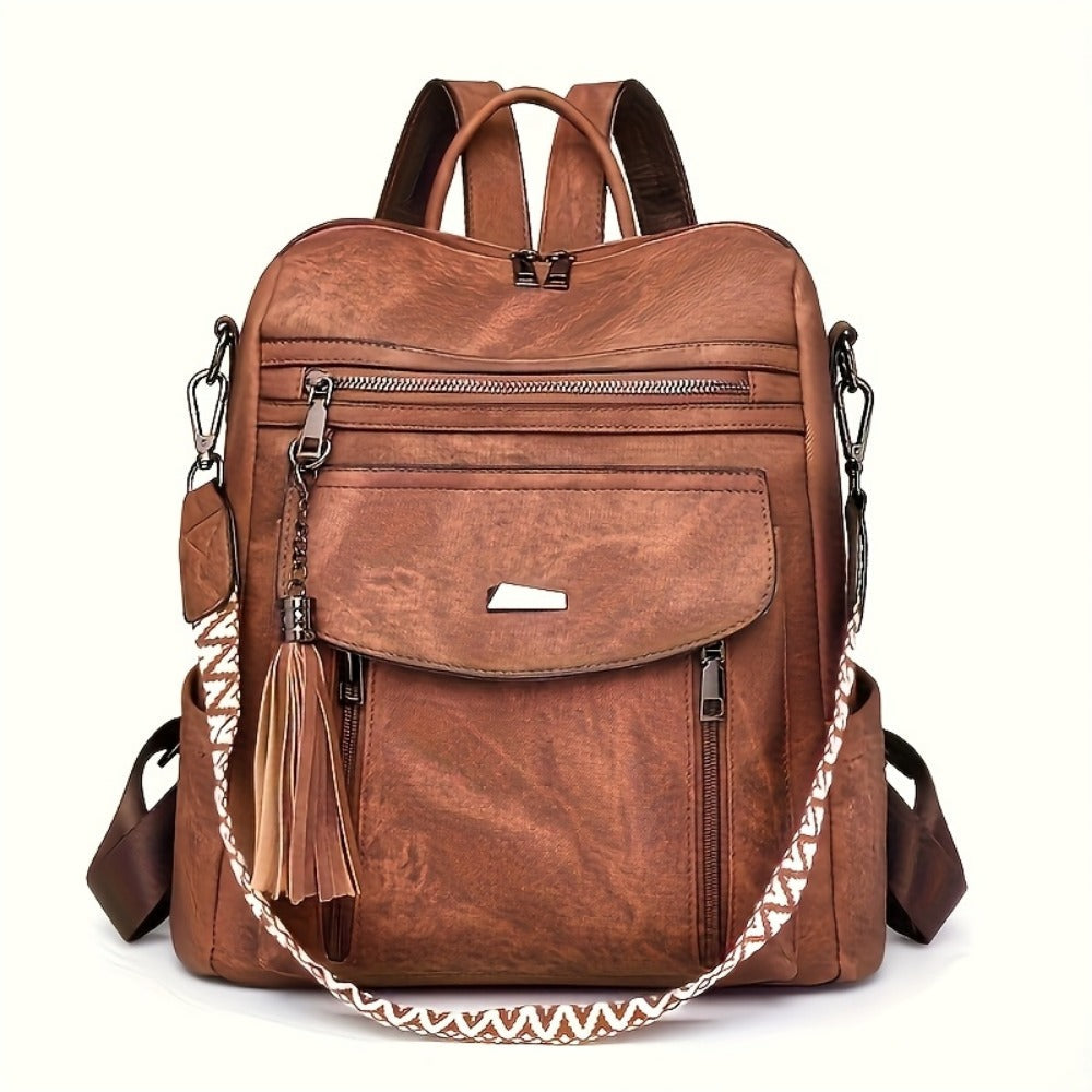 Backpack for Women – 5 Colors, PU Leather, for Travel & Work – detail view 15