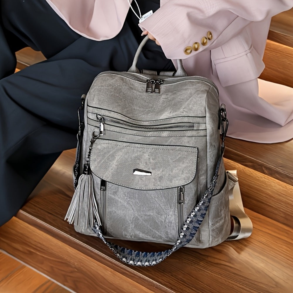 Backpack for Women – 5 Colors, PU Leather, for Travel & Work – detail view 17