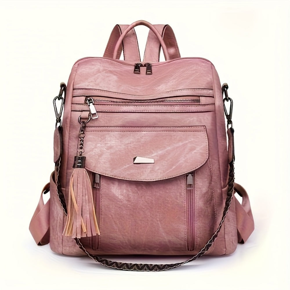 Backpack for Women – 5 Colors, PU Leather, for Travel & Work – detail view 9