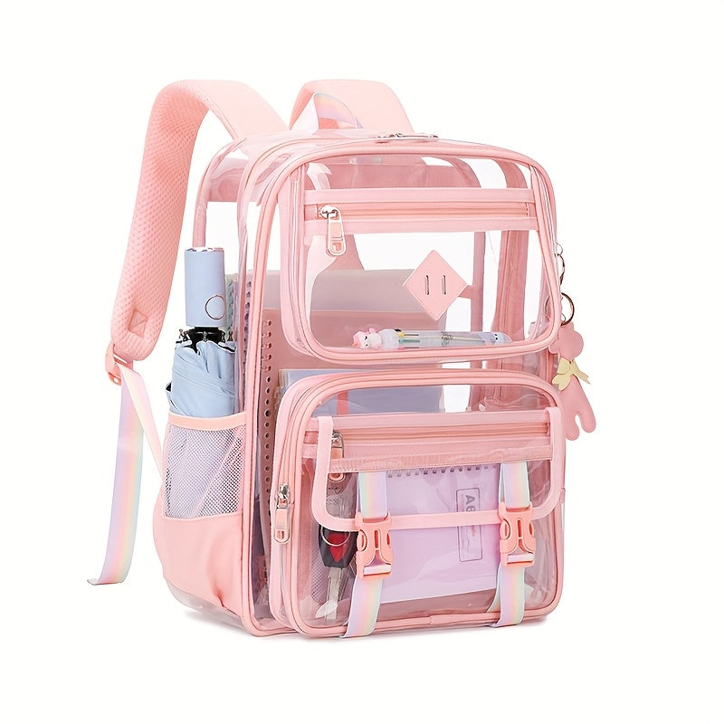 Backpack for Women – PVC, Clear, Transparent, Large Capacity – detail view 2