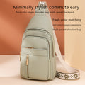 Backpack Purse with Woven Green Body, Drawstring Top, Zipper Pockets and Adjustable Shoulder Straps