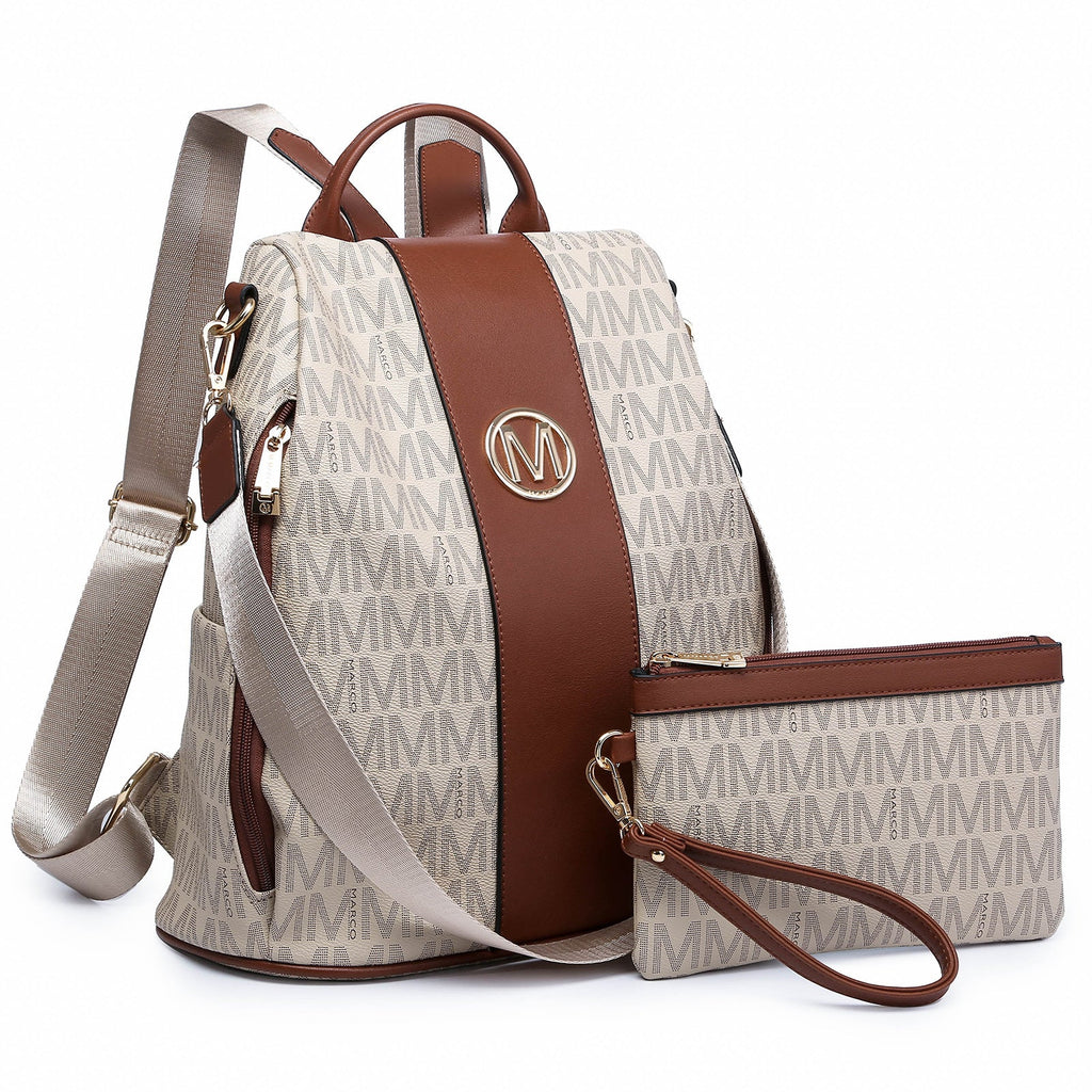 Backpack for Women – Vegan Leather, Anti-Theft, Convertible, Multi-Pocket – detail view 37