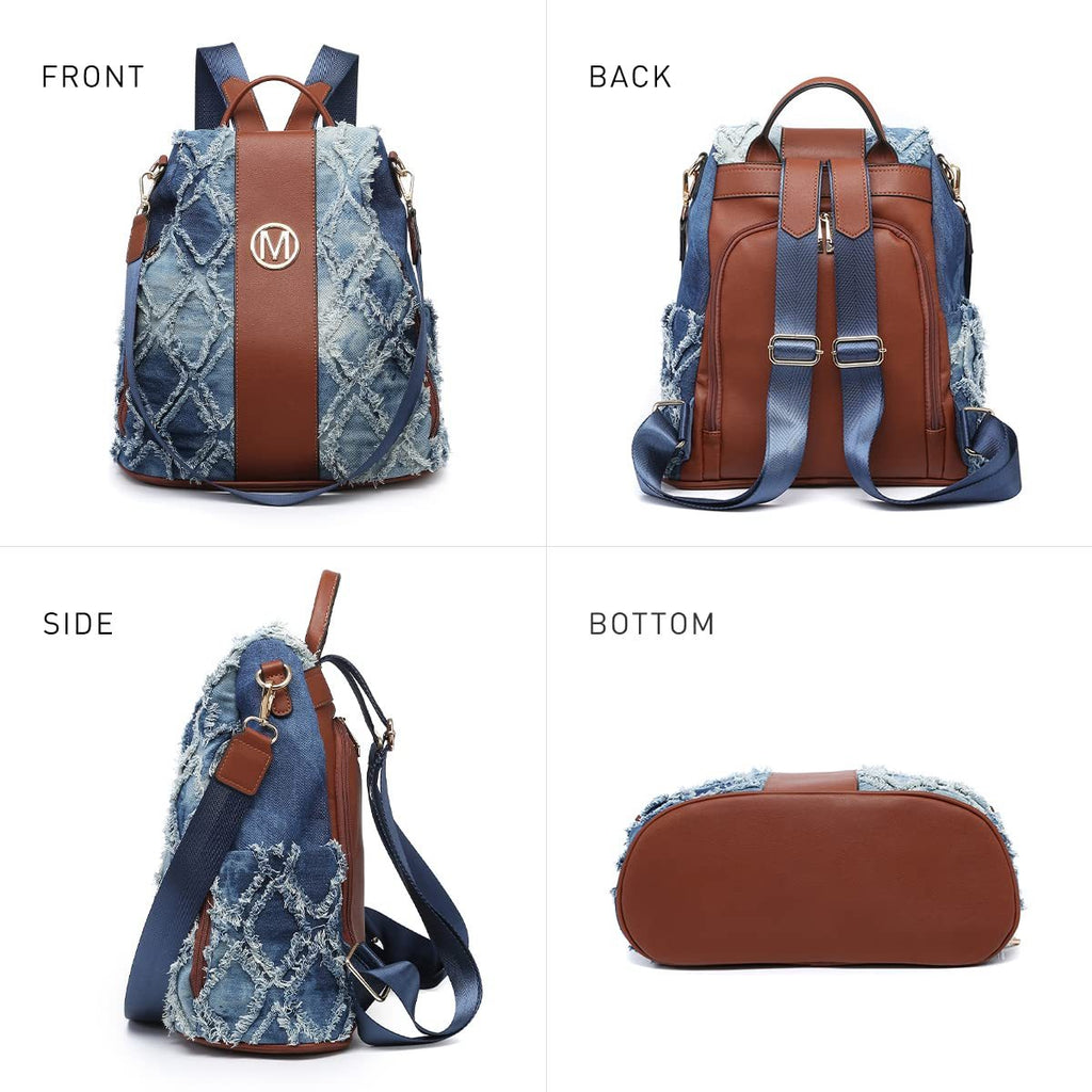 Backpack for Women – Vegan Leather, Anti-Theft, Convertible, Multi-Pocket – detail view 5