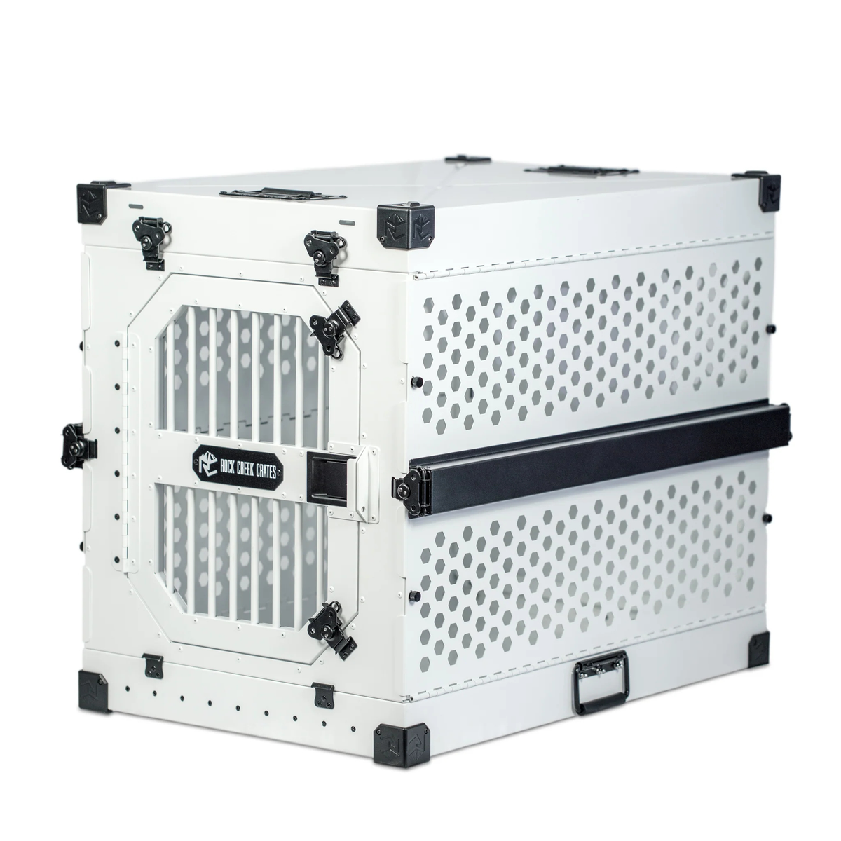 Collapsible Aluminum Dog Crate, 42" / White Snowfall